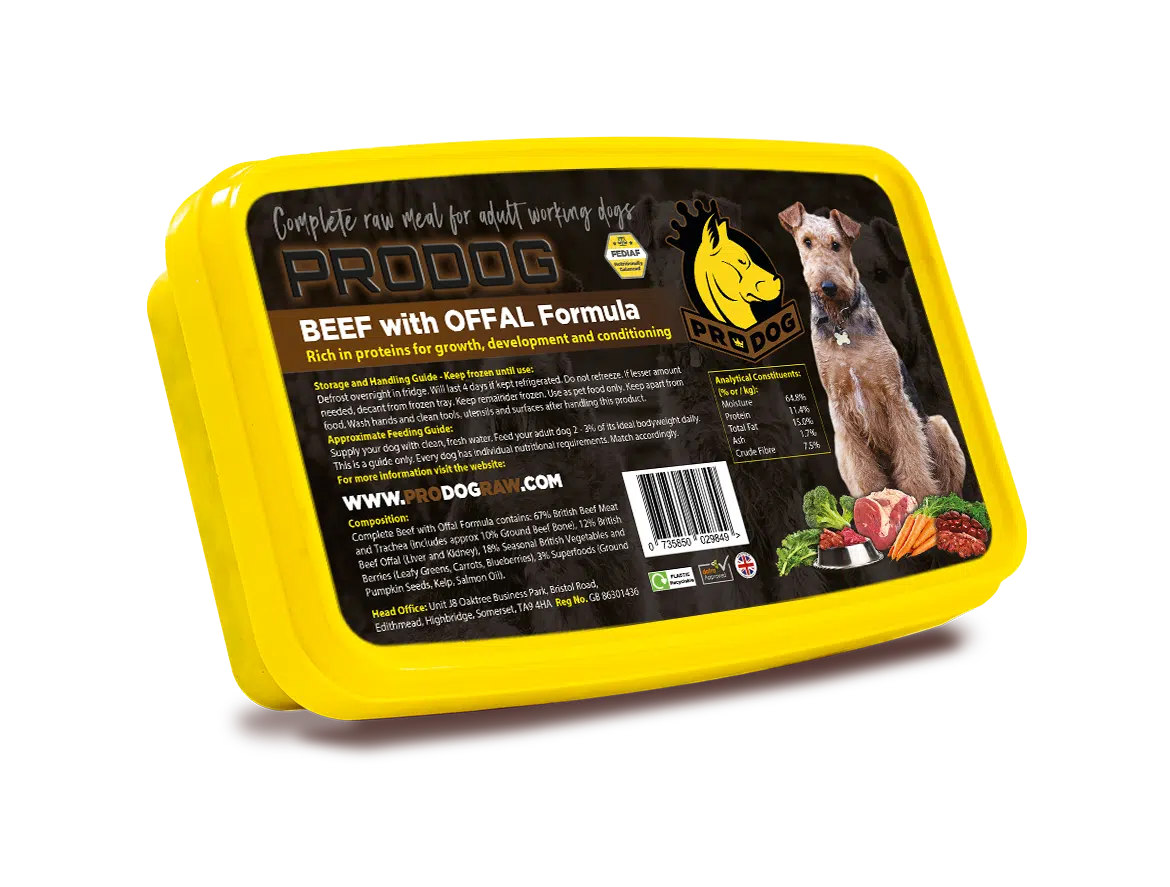 ProDog Beef With Offal Raw Dog Food Meal