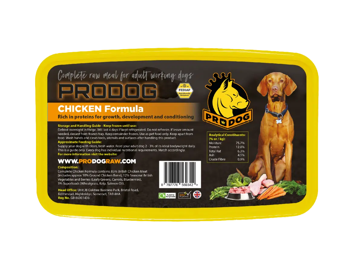 ProDog Chicken Complete Raw Dog Food Meal