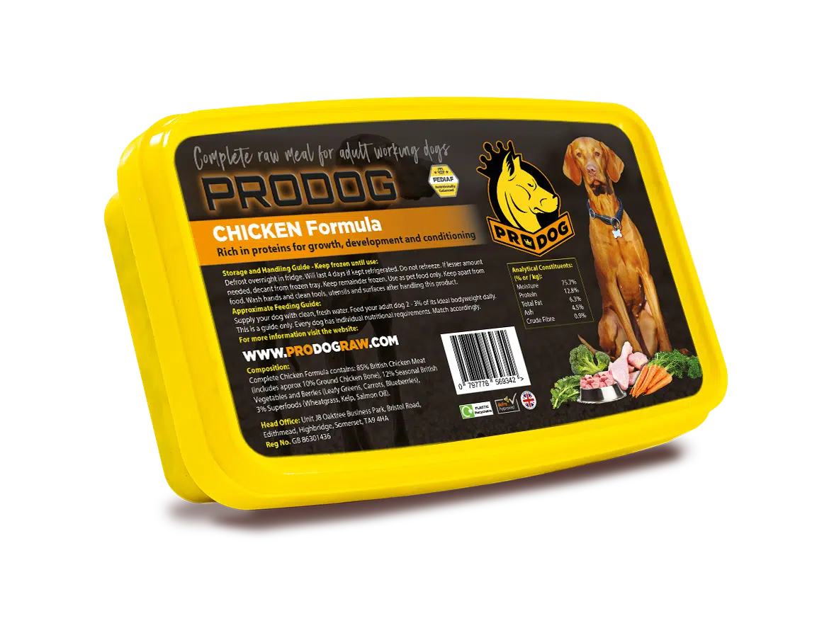 ProDog Chicken Complete Raw Dog Food Meal