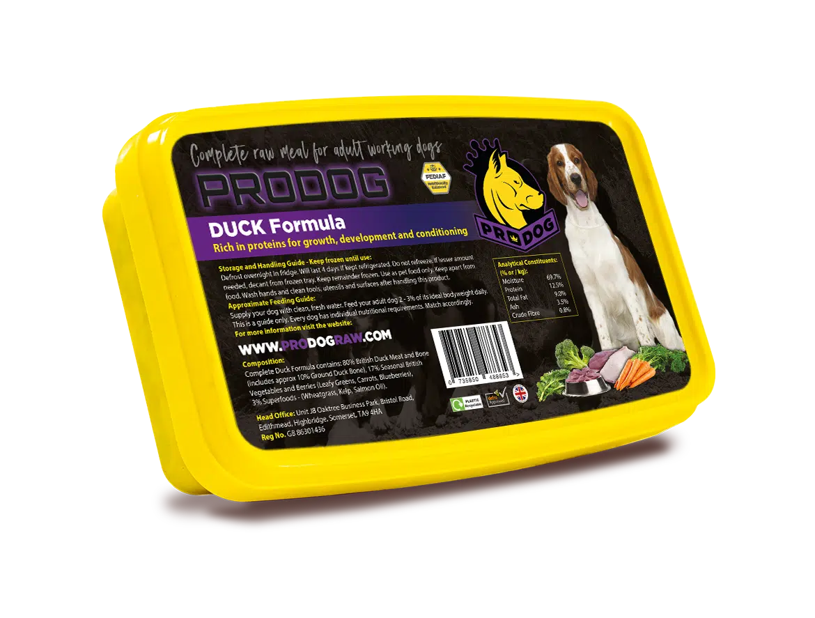 ProDog Duck Complete Raw Dog Food Meal