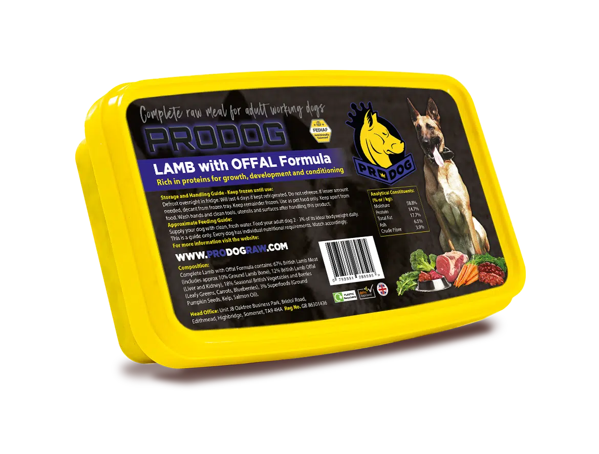 ProDog Lamb with Offal Complete Raw Dog Food Meal