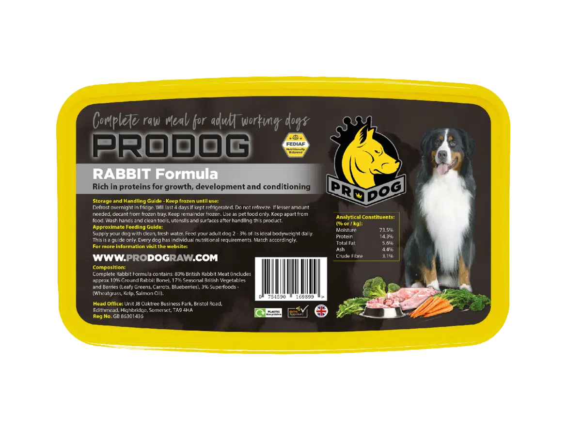 ProDog Rabbit Complete Raw Dog Food Meal