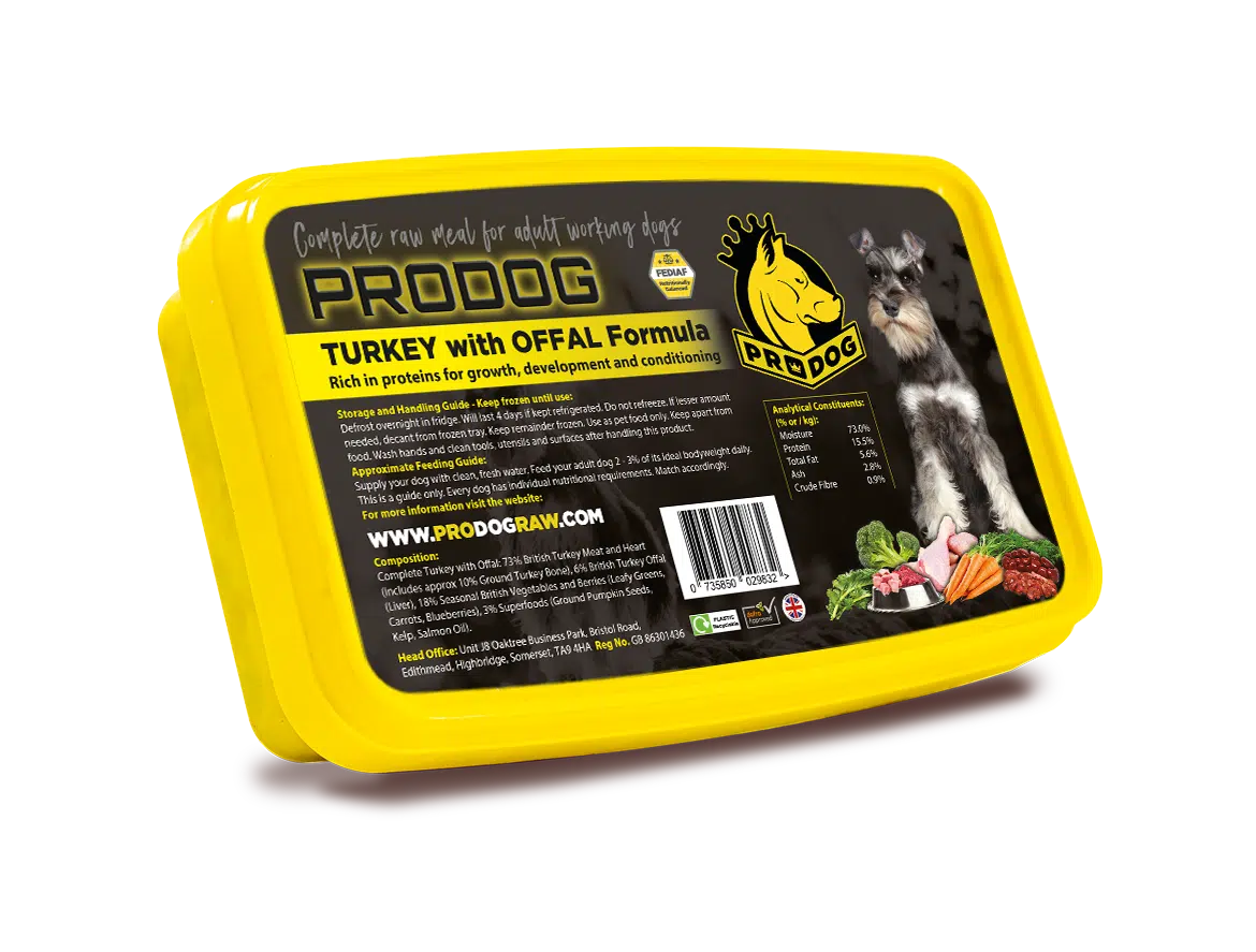 ProDog Turkey Complete Raw Dog Food Meal