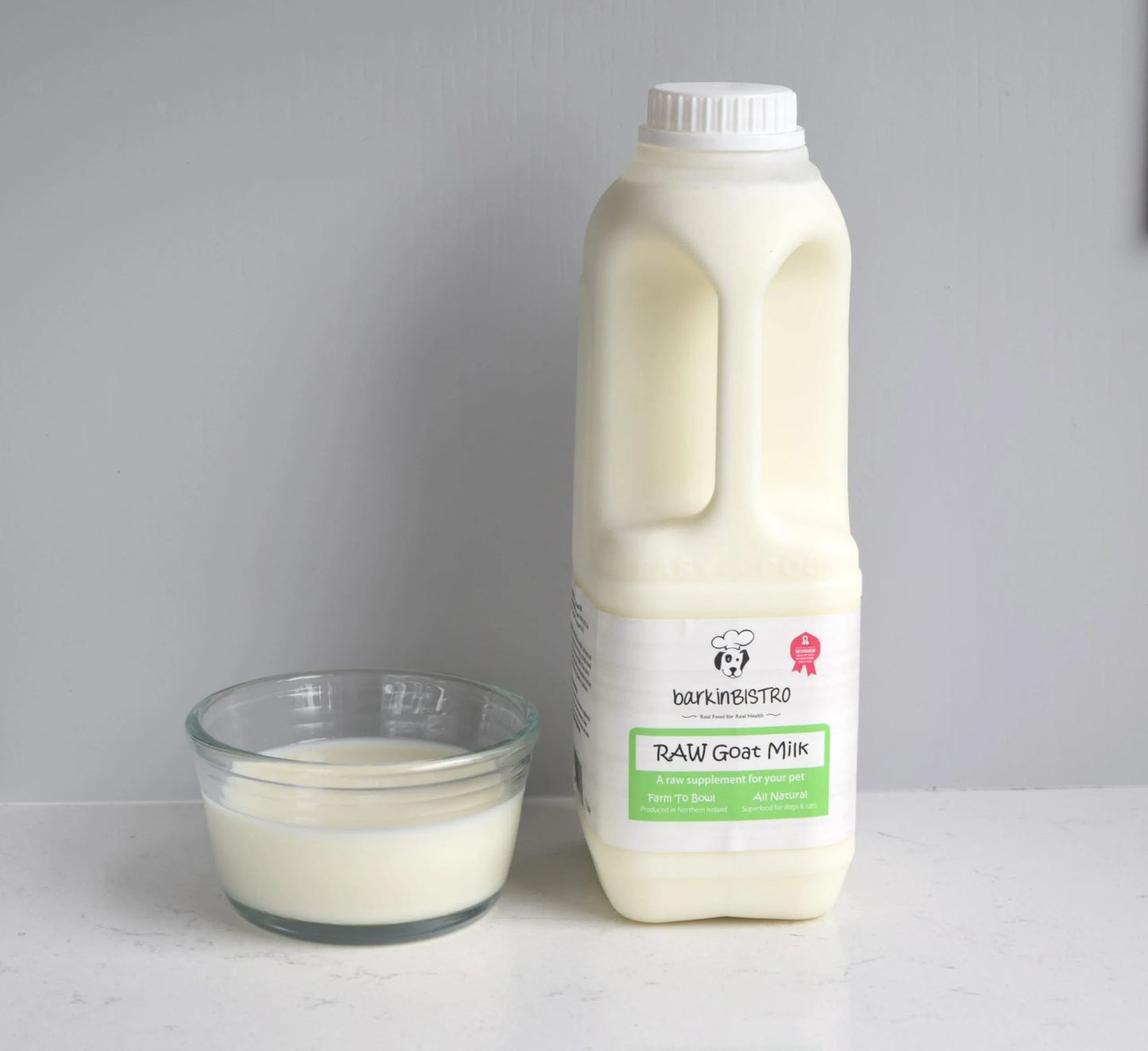 barkinBISTRO Raw Goats Milk (Frozen) 1 litre