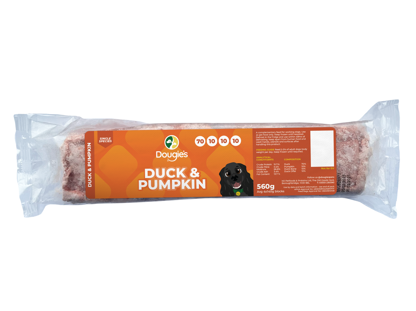 Dougie's Duck & Pumpkin 560g