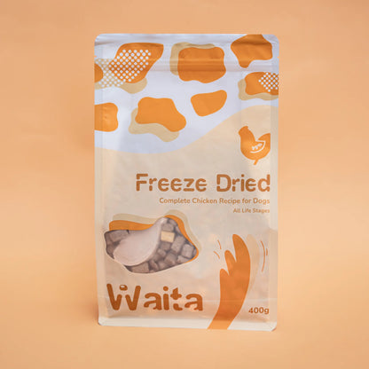 Waita Freeze Dried Complete Food for Dogs-Chicken 400g/1.2kg