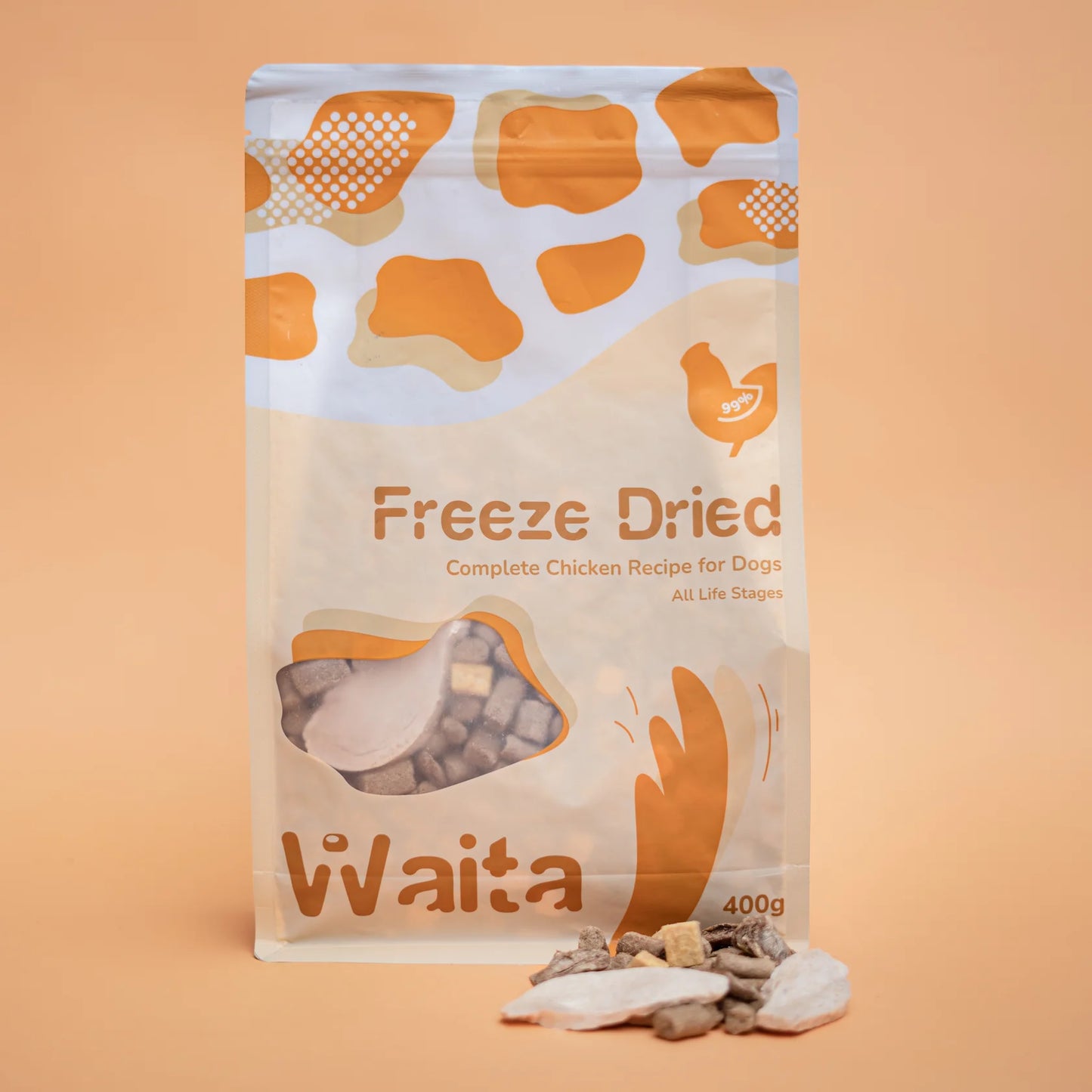 Waita Freeze Dried Complete Food for Dogs-Chicken 400g/1.2kg