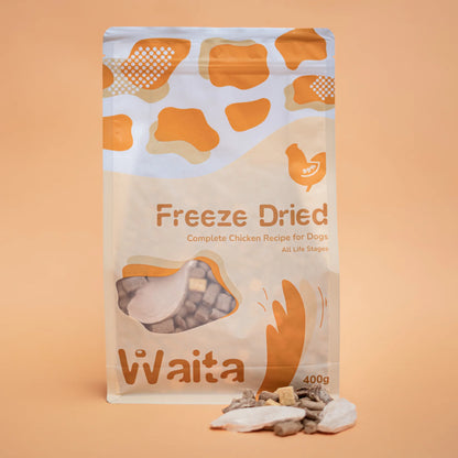Waita Freeze Dried Complete Food for Dogs-Chicken 400g/1.2kg