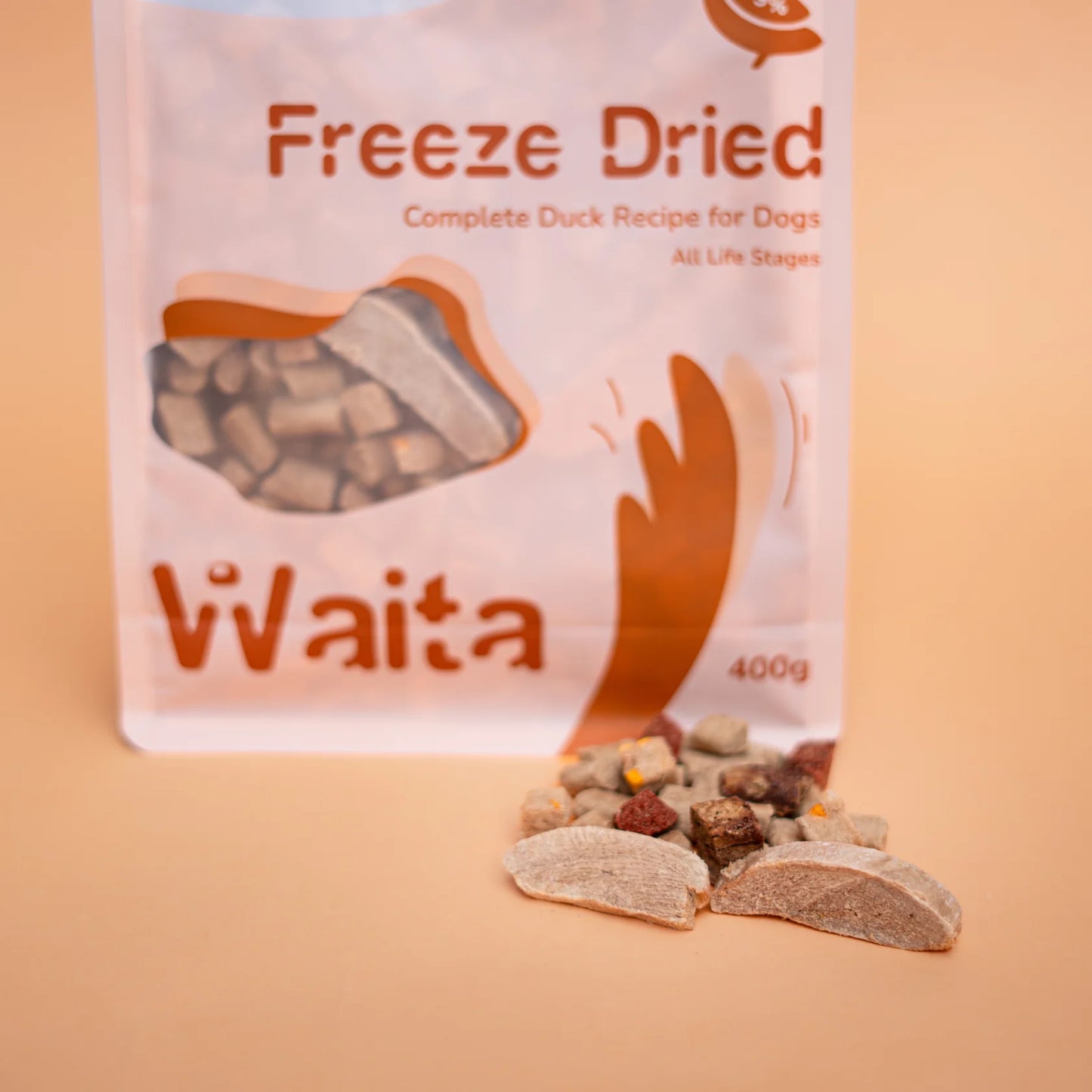 Waita Freeze Dried Complete Food for Dogs-Duck 400g/1.2kg