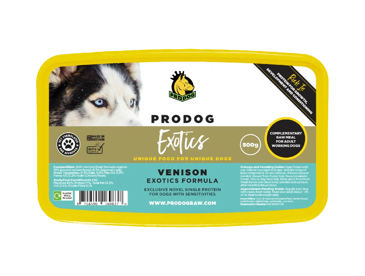 ProDog Exotics Venison Raw Dog Food Meal