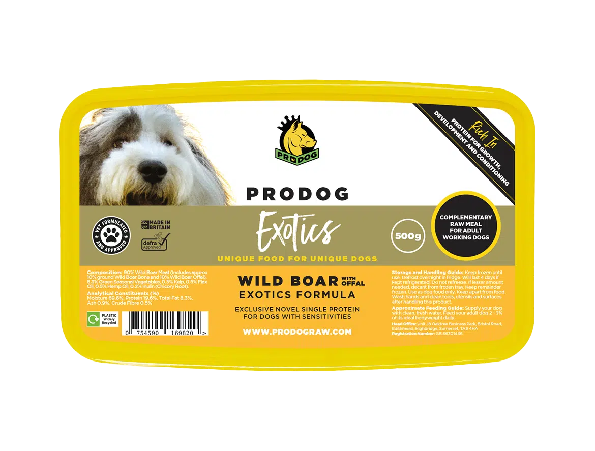 ProDog Exotics Wild Boar with Offal Raw Dog Food Meal