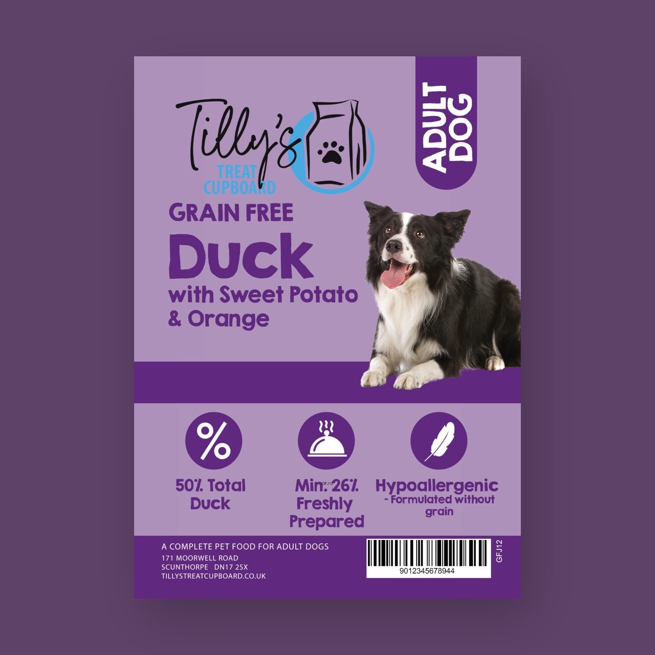 Tilly's Brown Bag ADULT Duck with Sweet Potato & Orange