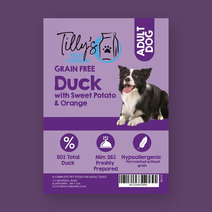 Tilly's Brown Bag ADULT Duck with Sweet Potato & Orange