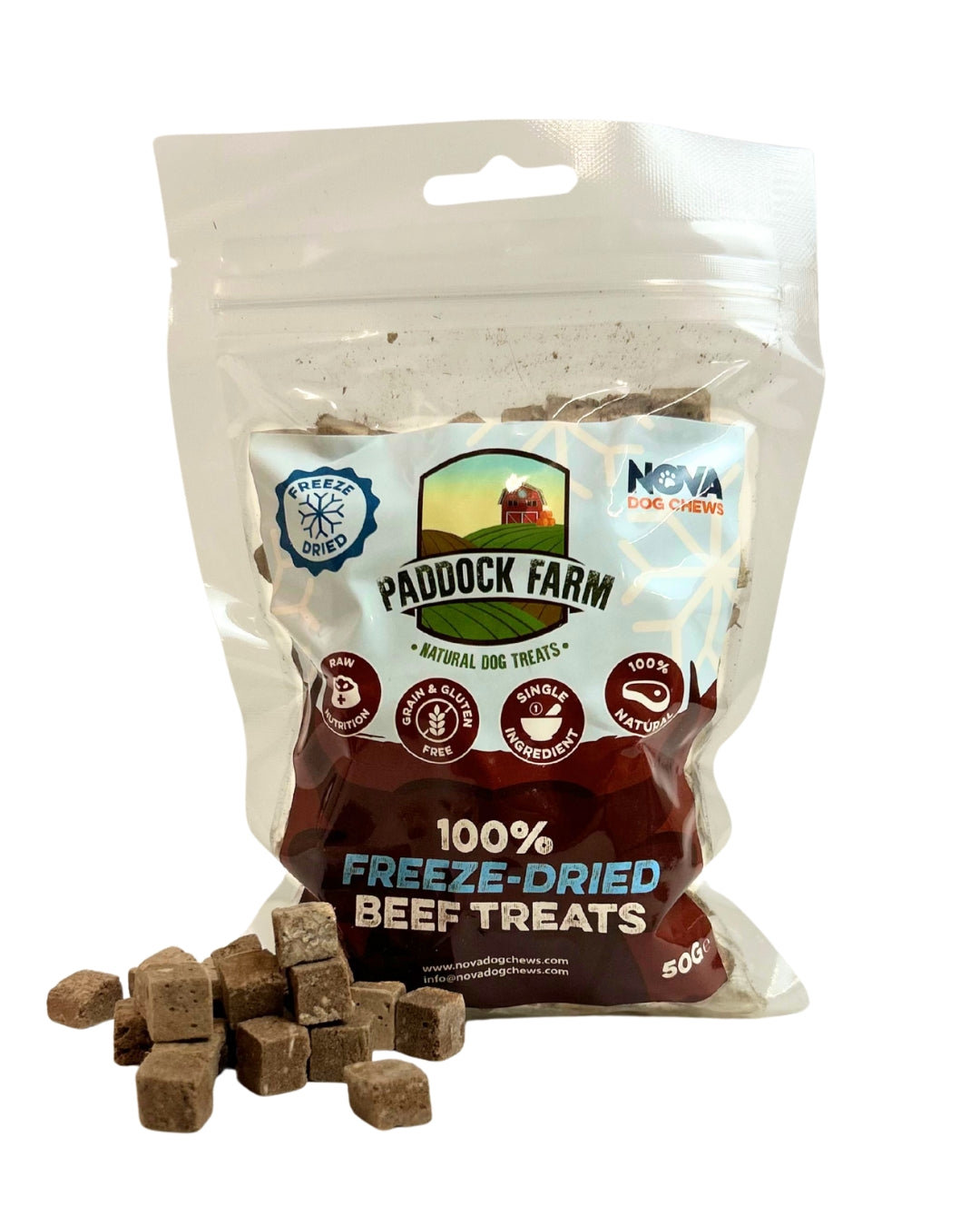 Paddock Farm Freeze Dried Beef Treats (50g)