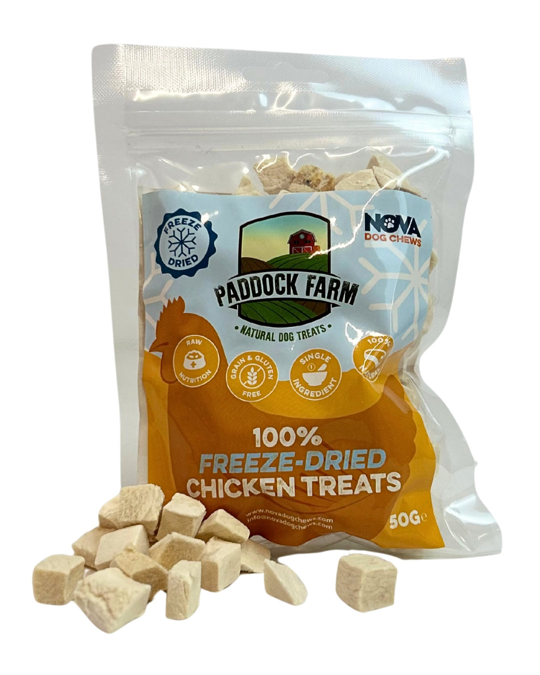Paddock Farm Freeze Dried Chicken Treats (50g)