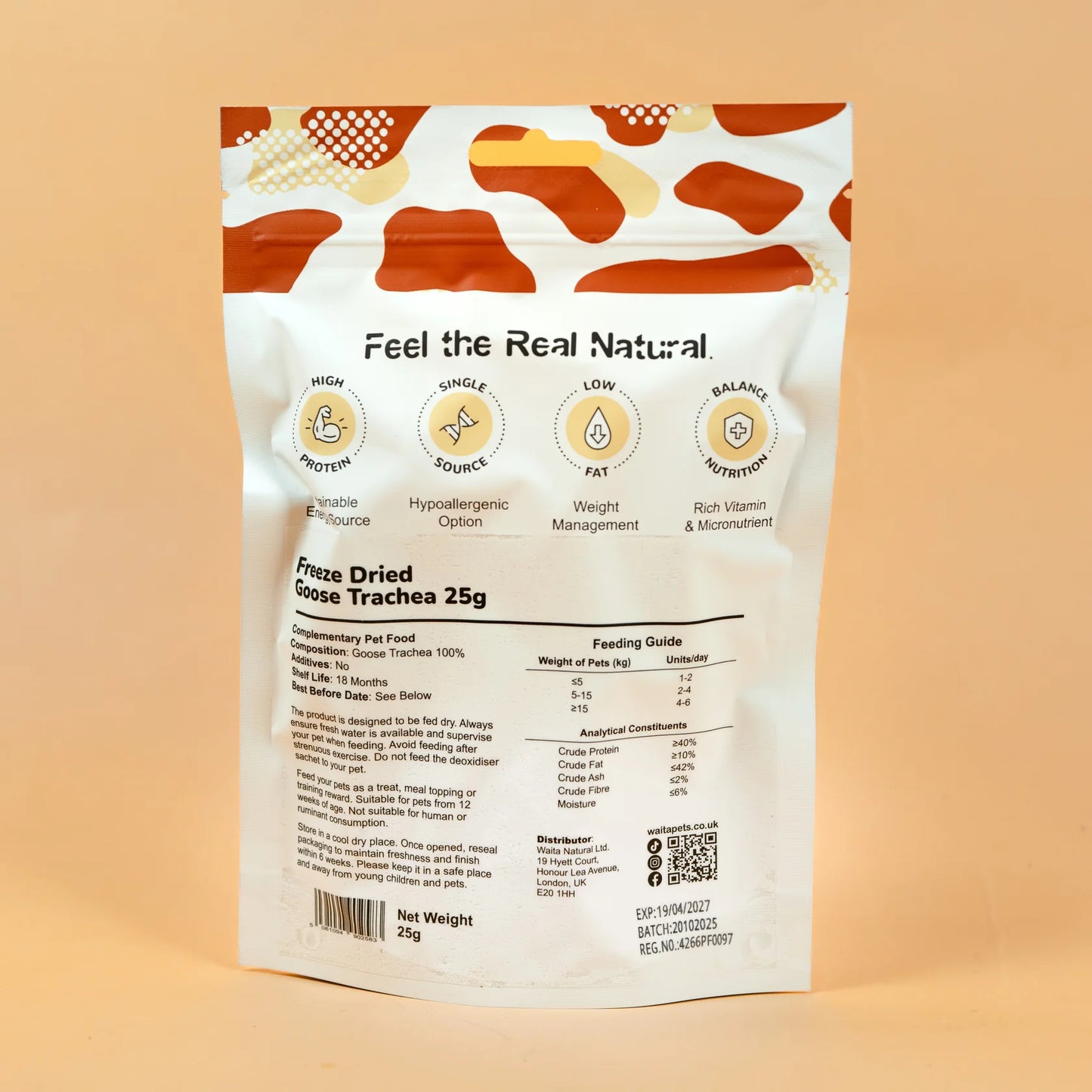 Waita Freeze Dried Goose Trachea 25g
