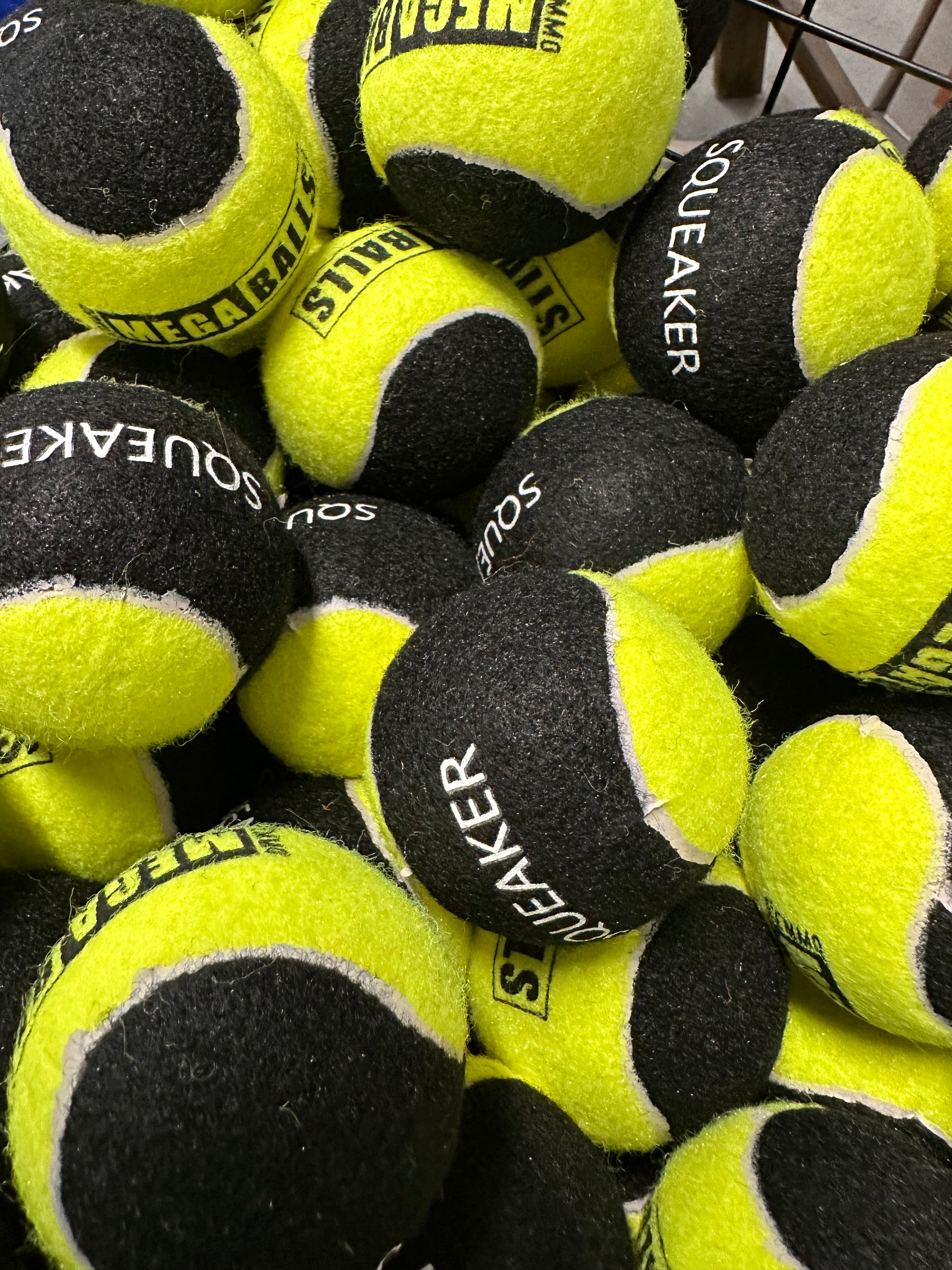 Mega Ball Squeaky Tennis Ball Single