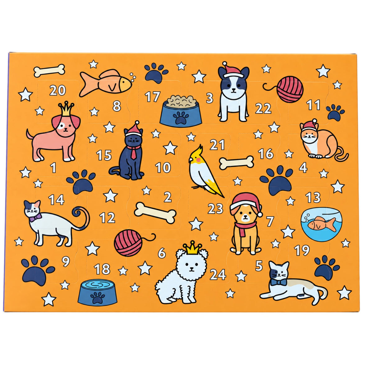 Tilly's Christmas Advent Calendar for Dogs pre-made or customised
