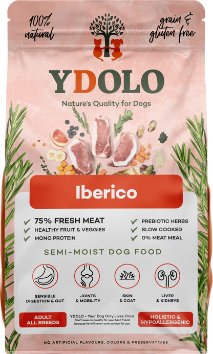 YDOLO Iberico (Pork) Complete Dog Food Semi Moist