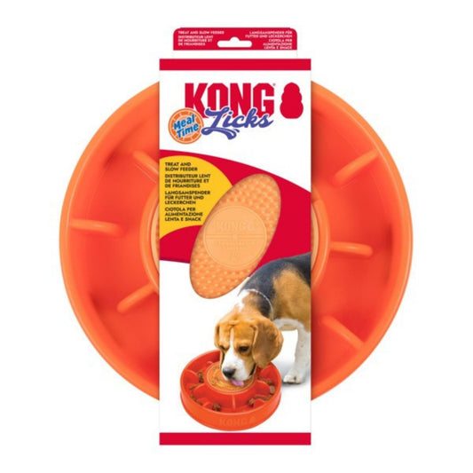 Kong Licks dog toy with packaging on a white background