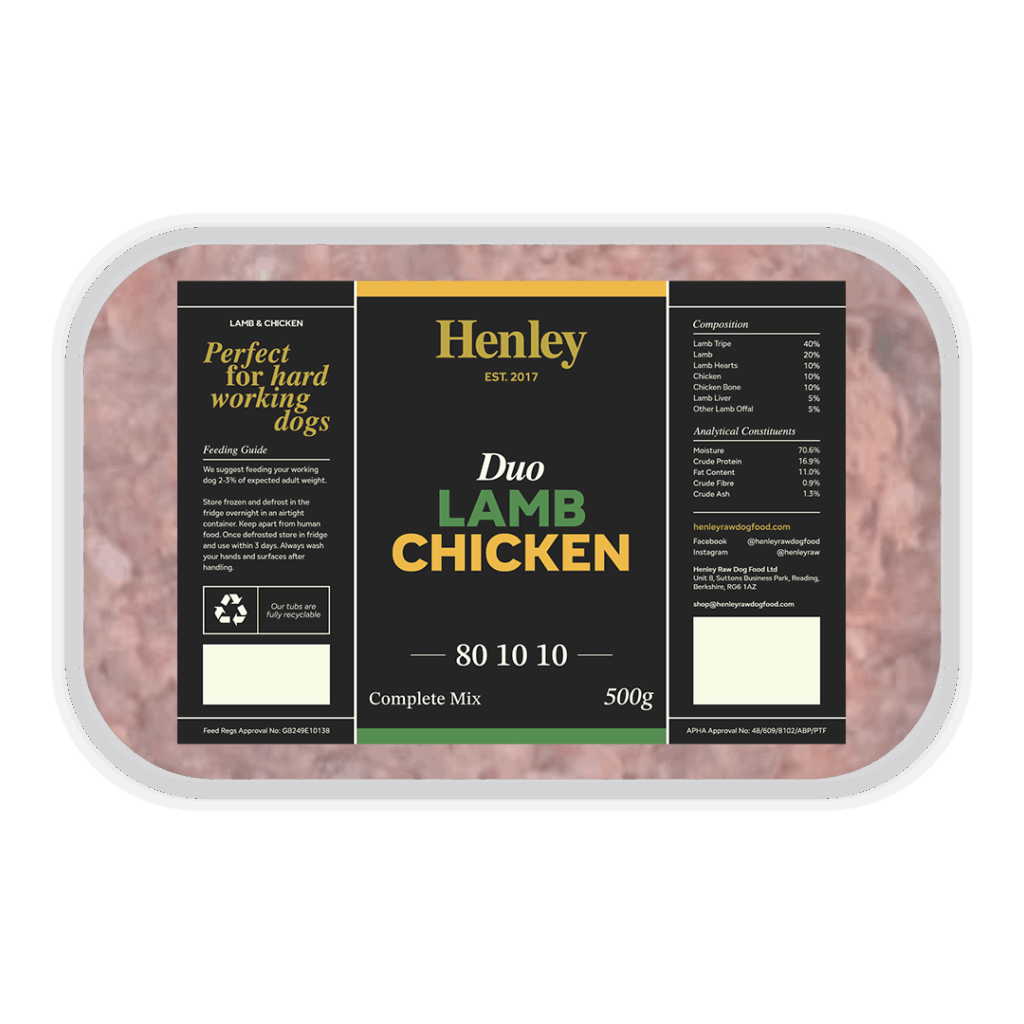 Henley Duo Lamb and Chicken 80/10/10 500g
