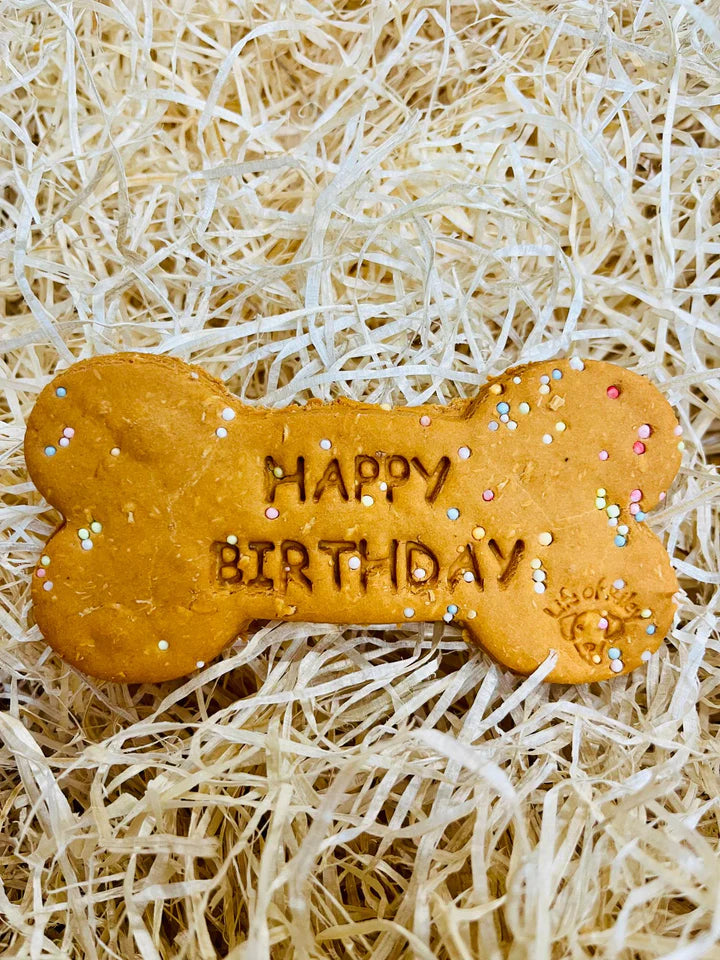 Life of Riley Happy Birthday Biscuit Bone | Grain Free Natural Dog Treats