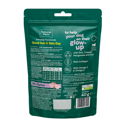 Nature's Menu Good Hair & Skin Day Freeze Dried Treats 40g