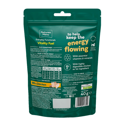 Nature's Menu Vitality Fuel Freeze Dried Treats 40g