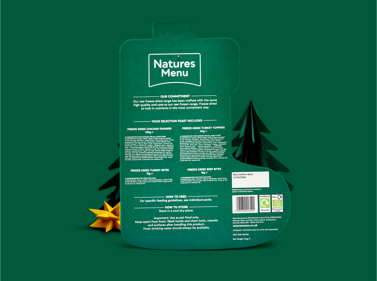 Natures Menu Christmas Stocking