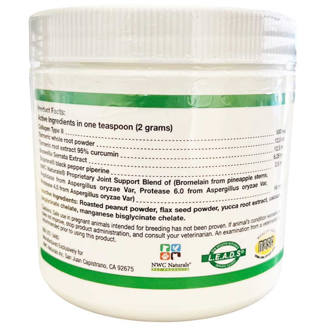 Supplement container with label on a white background