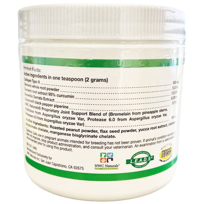 Supplement container with label on a white background