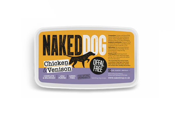 Naked Dog Offal Free Chicken & Venison 2x 500g
