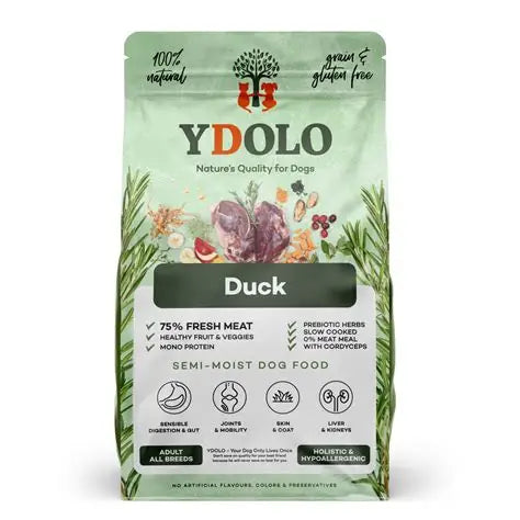 YDOLO Duck Complete Dog Food Semi Moist