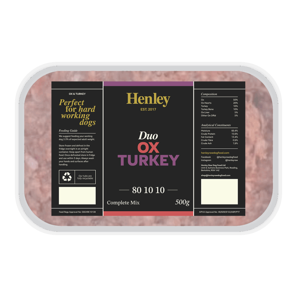 Henley Duo Ox & Turkey 80/10/10 500g