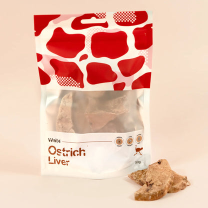 Waita Freeze Dried Ostrich Liver 50g