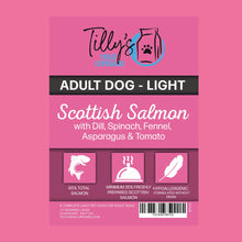Tilly's Black Bag ADULT LIGHT Scottish Salmon with Dill, Spinach, Fennel, Asparagus & Tomato