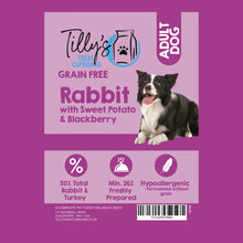 Tilly’s Brown Bag ADULT Rabbit with Turkey, Sweet Potato and Blackberry