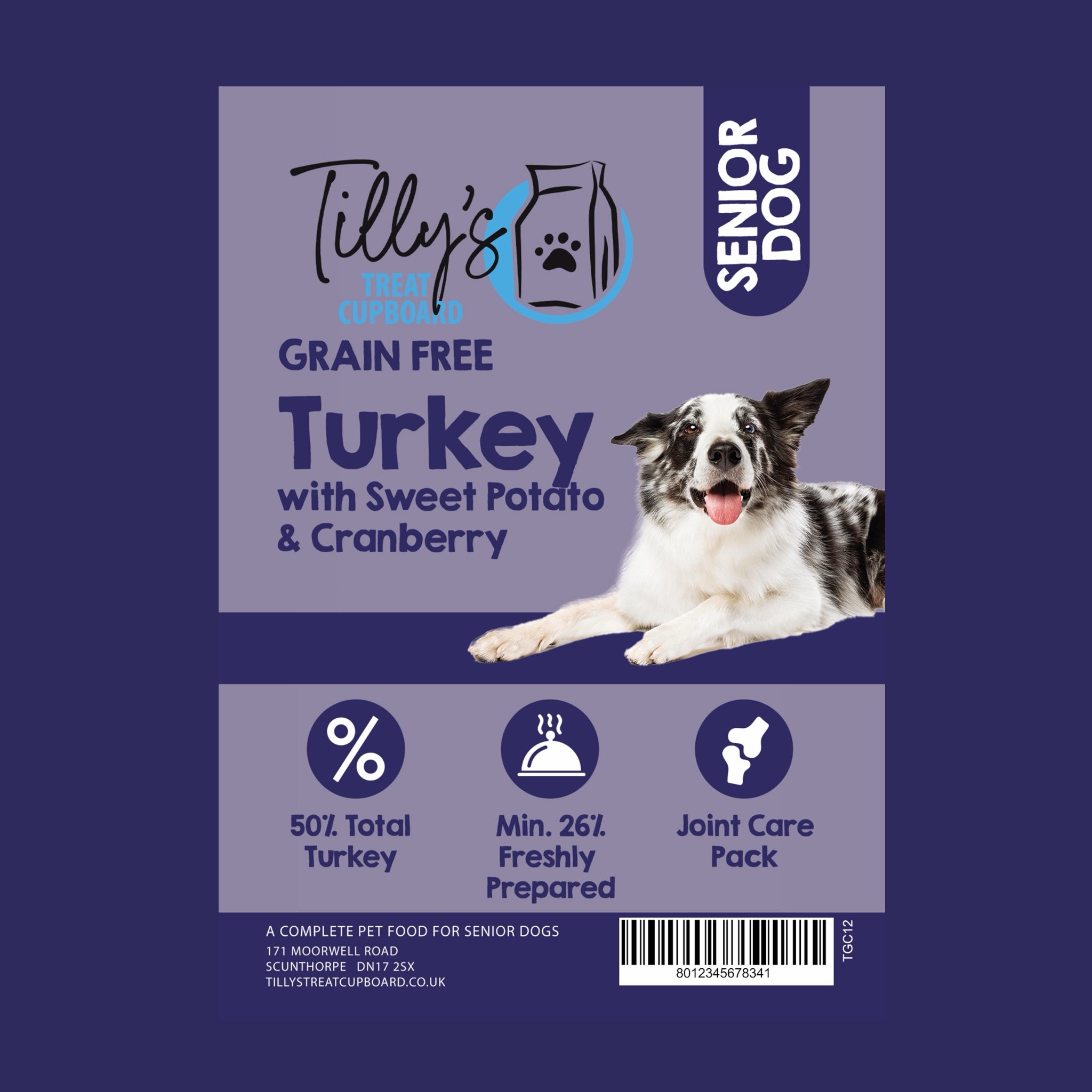 Tilly's Brown Bag SENIOR Turkey with Sweet Potato & Cranberry