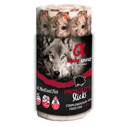 Alpha Spirit Prosciutto Dog Treat Bar String stick