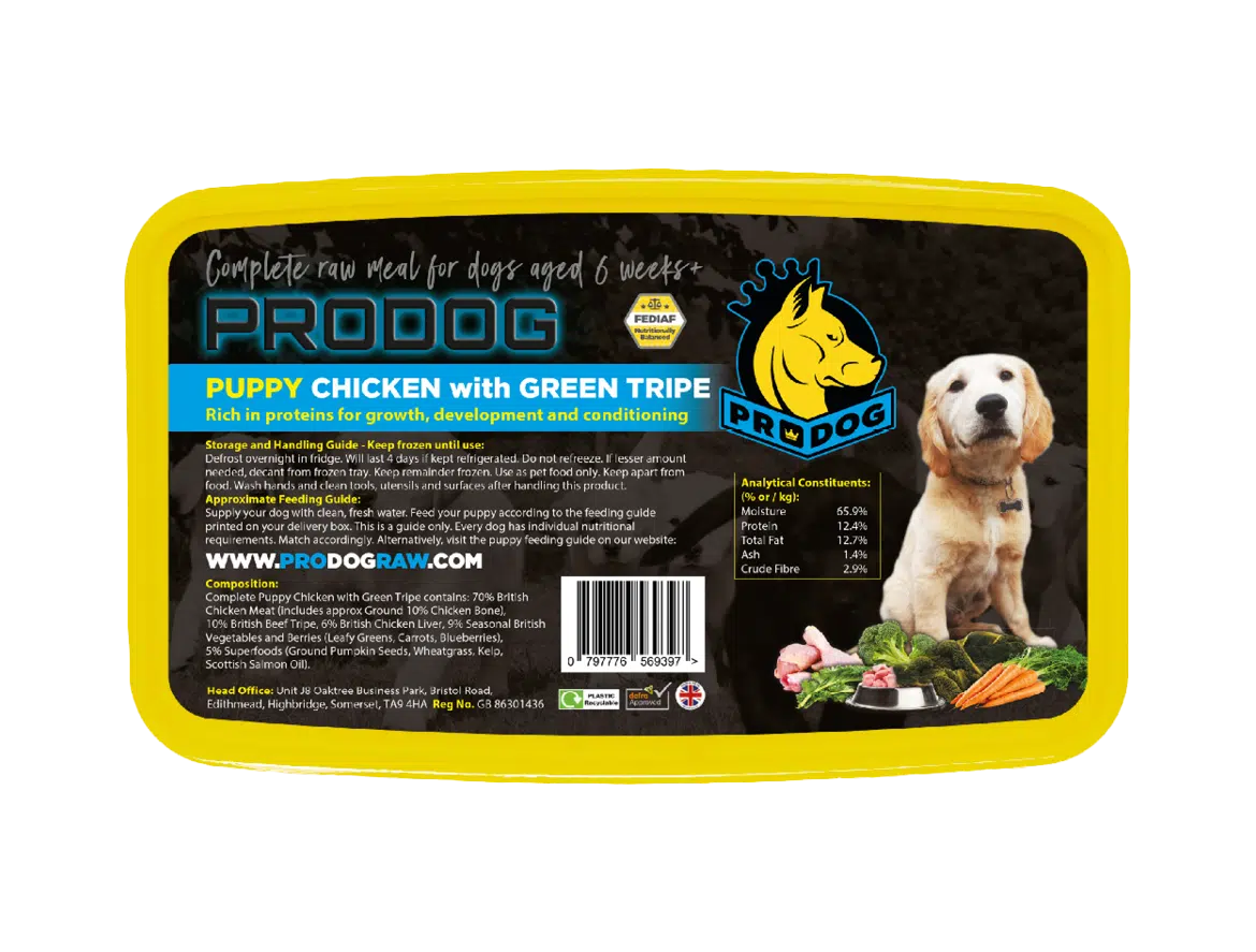 ProDog Chicken with Tripe Raw Puppy Food Meal