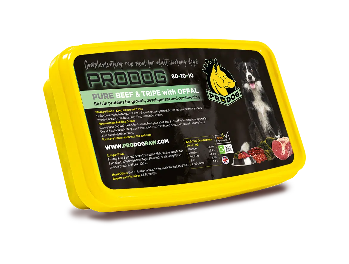 ProDog Beef & Green Tripe Boneless Raw Dog Food Meal