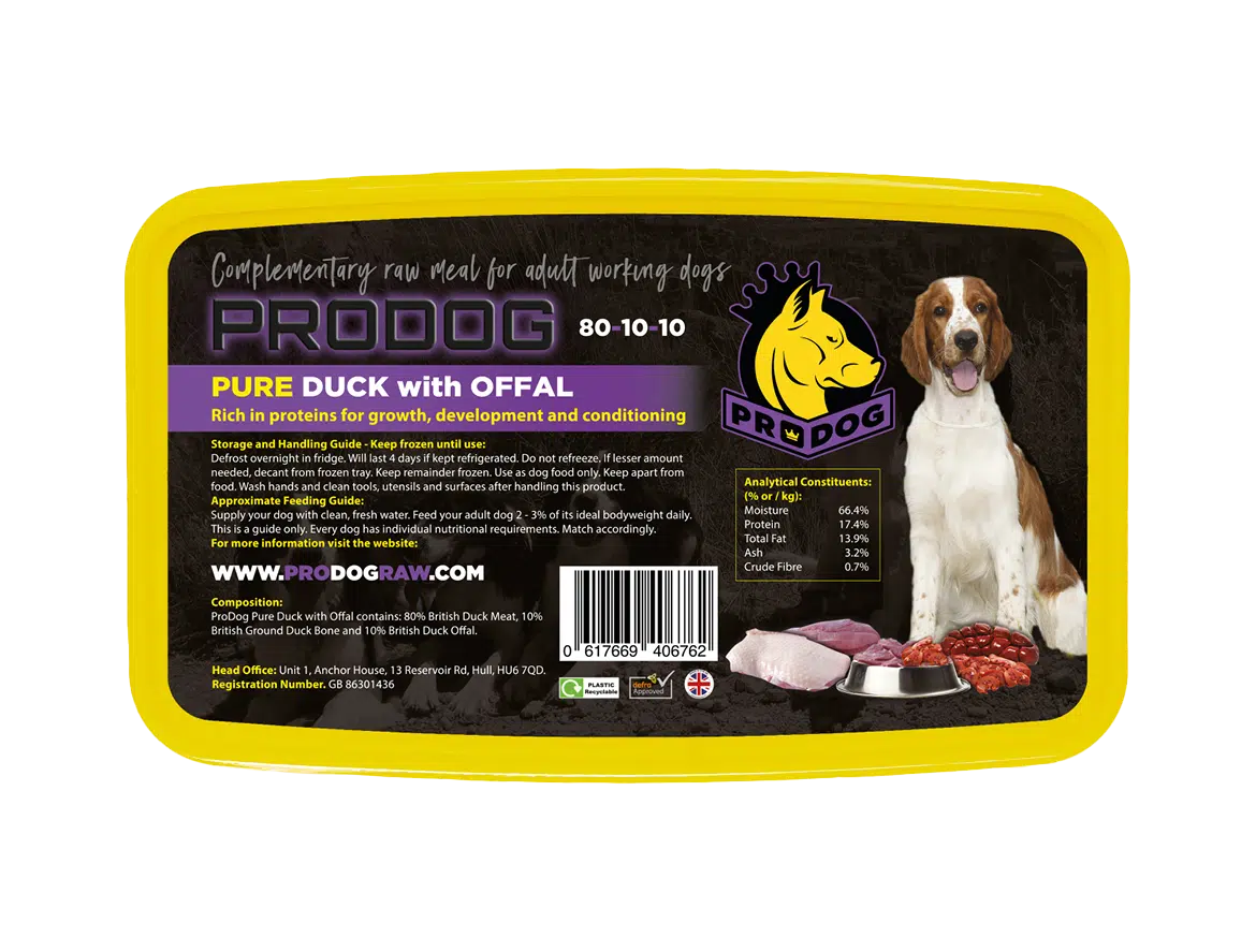 ProDog Duck 80/10/10 Raw Dog Food Meal