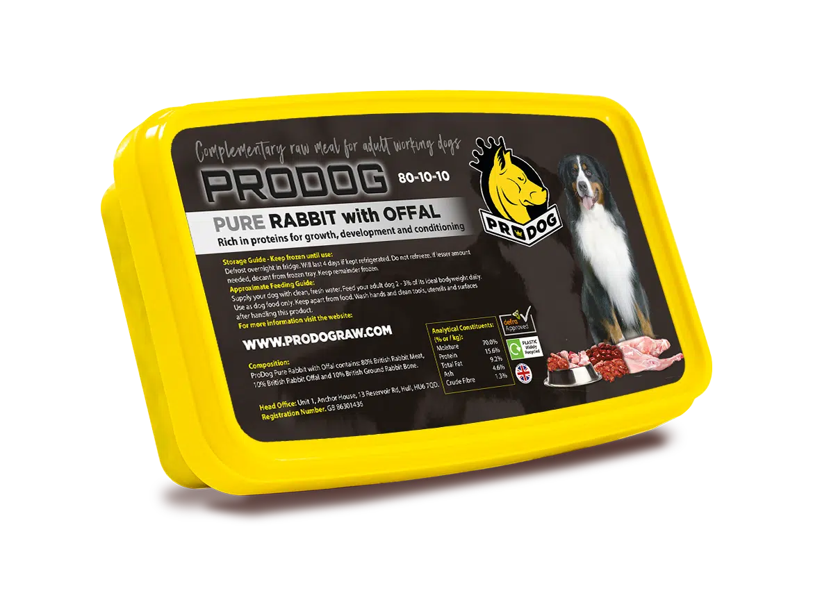 ProDog Rabbit 80/10/10 Raw Dog Food Meal