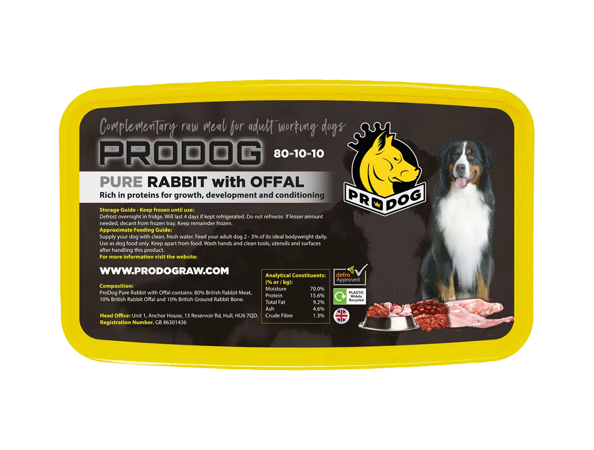 ProDog Rabbit 80/10/10 Raw Dog Food Meal