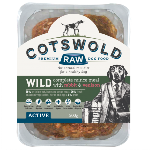 Cotswold Raw Wild Range Mince (with Rabbit & Venison)-80/20