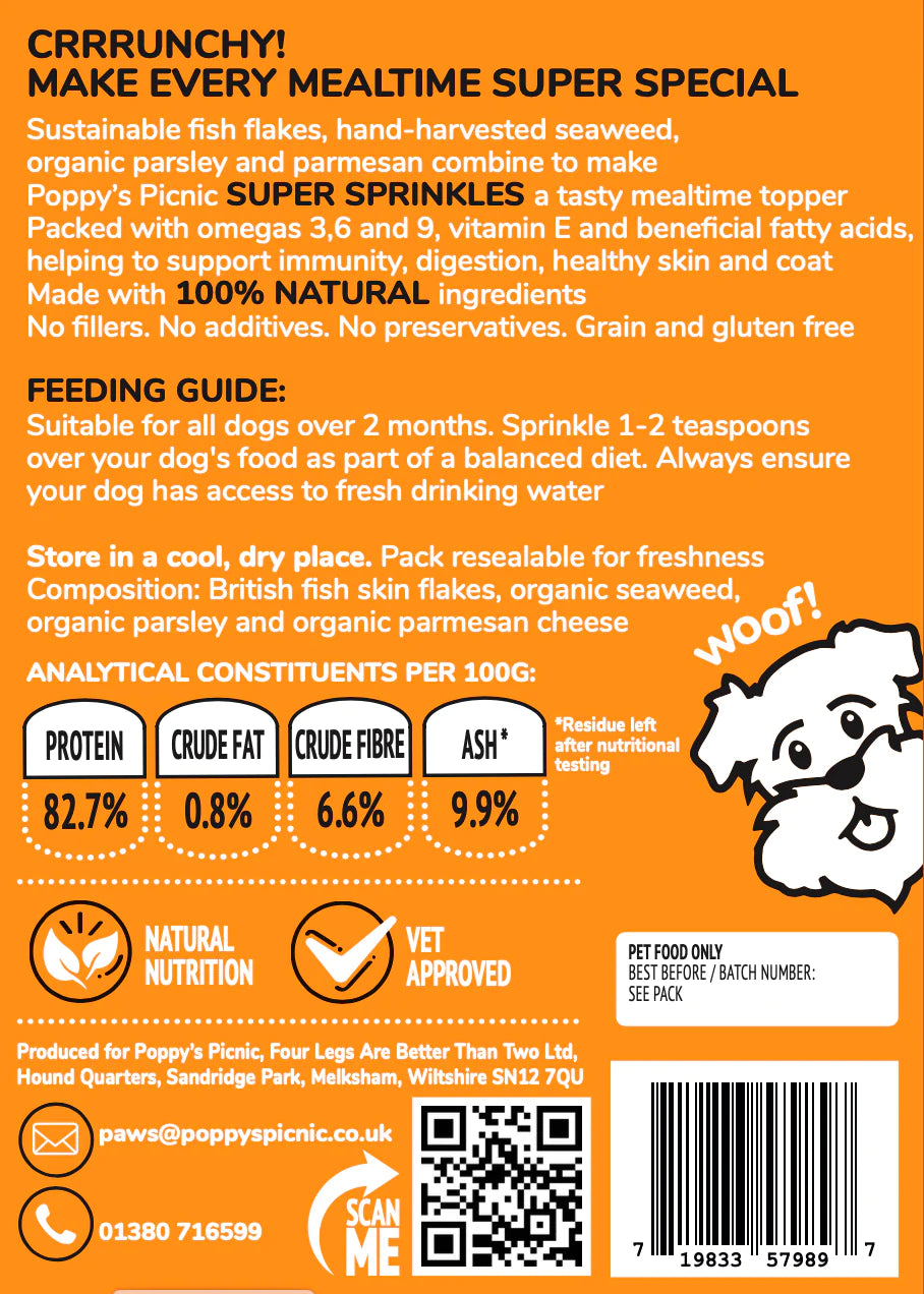 Poppy's Picnic Super Sprinkles Cheesy 60g