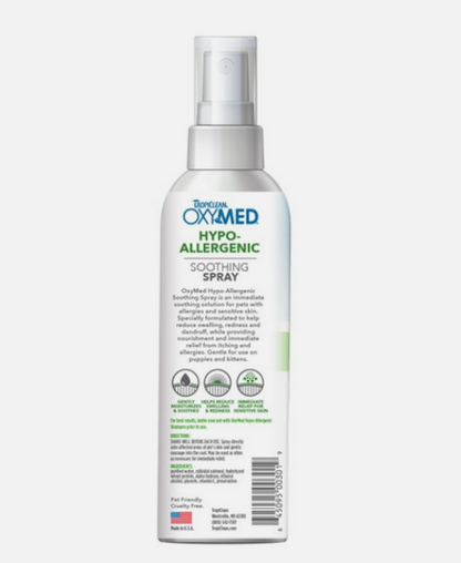 TropiClean OxyMed Medicated Anti Itch Spray for Pets 236ml
