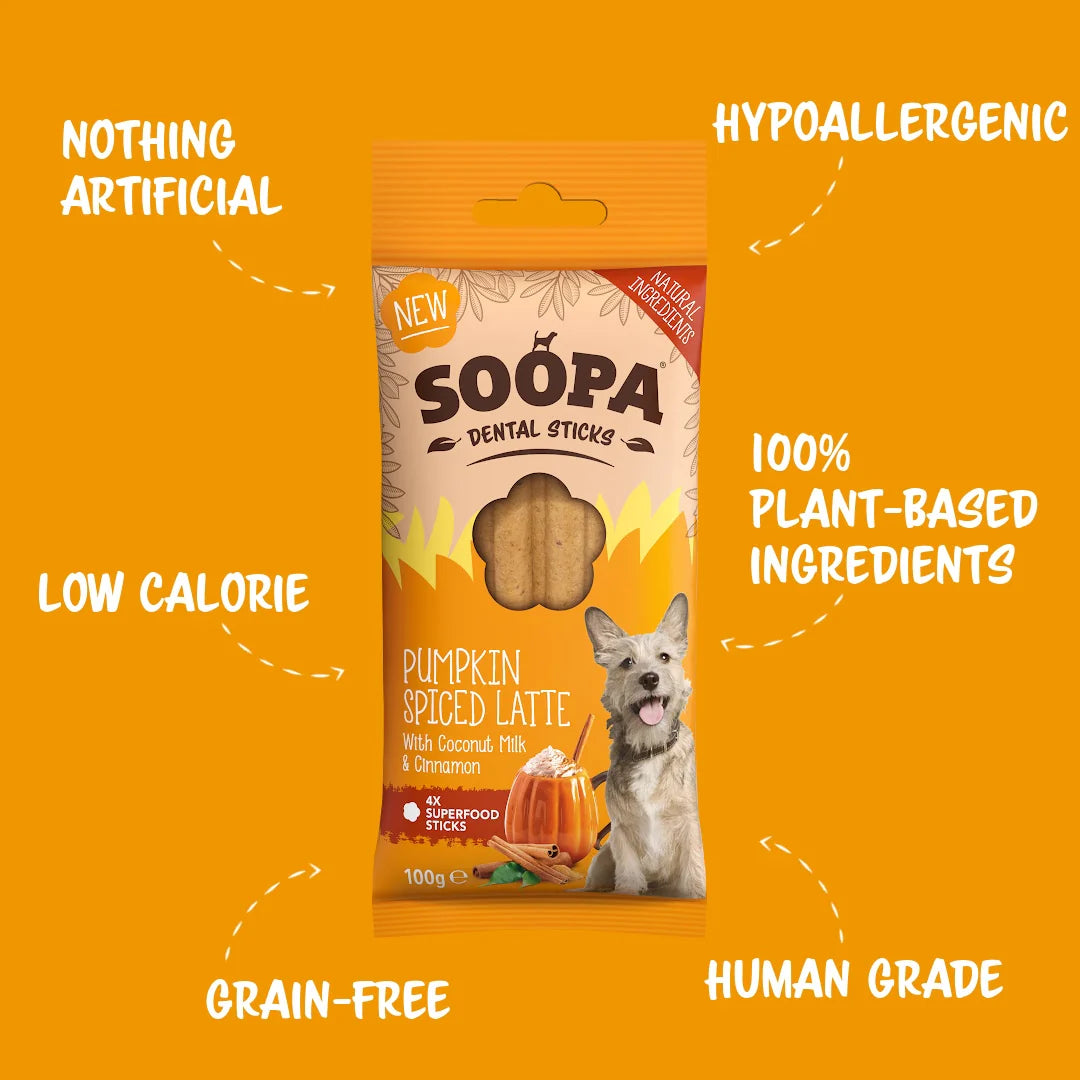 Soopa Pumpkin Spiced Latte Dental Sticks