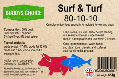 Albion Buddy's Choice Surf & Turf 80/10/10 454g