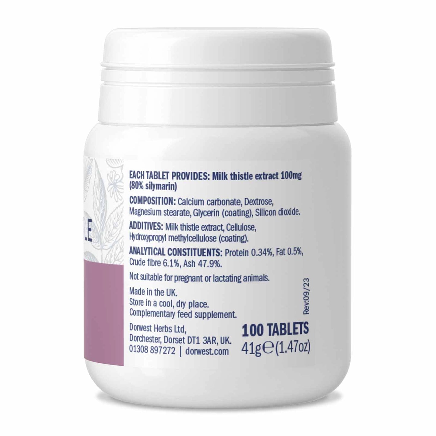 Milk Thistle Tablets For Dogs And Cats